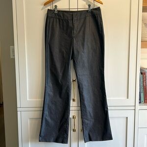 BANANA REPUBLIC GRAY/Blue Pants TROUSERS shiny SIZE 8